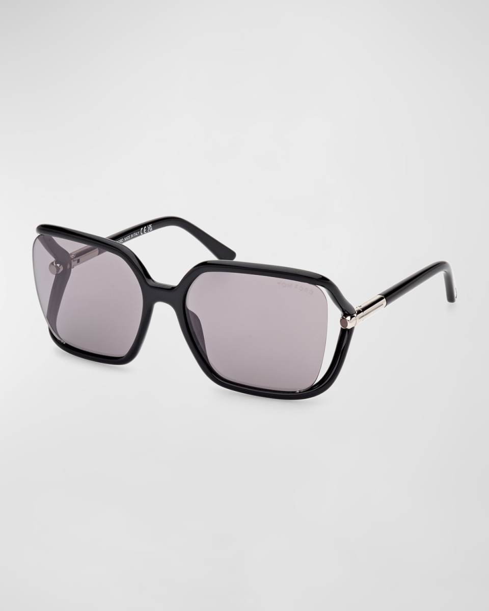 Solange-02 Cut-Out Metal & Acetate Butterfly Sunglasses